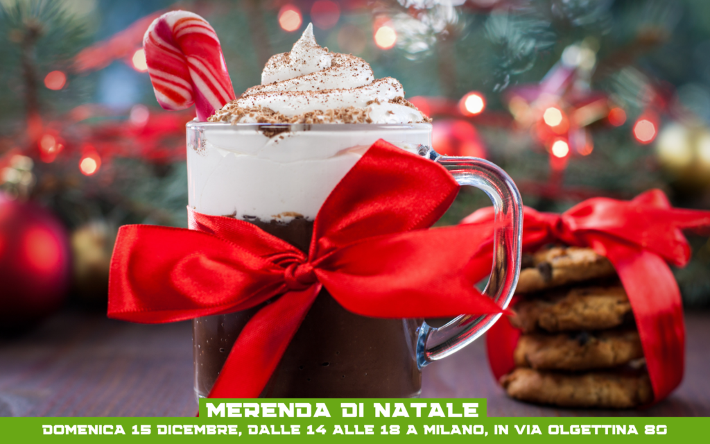 Merenda di Natale: cioccolata, torte, biscotti, idee regalo e laboratorio di ghirlande e centrotavola